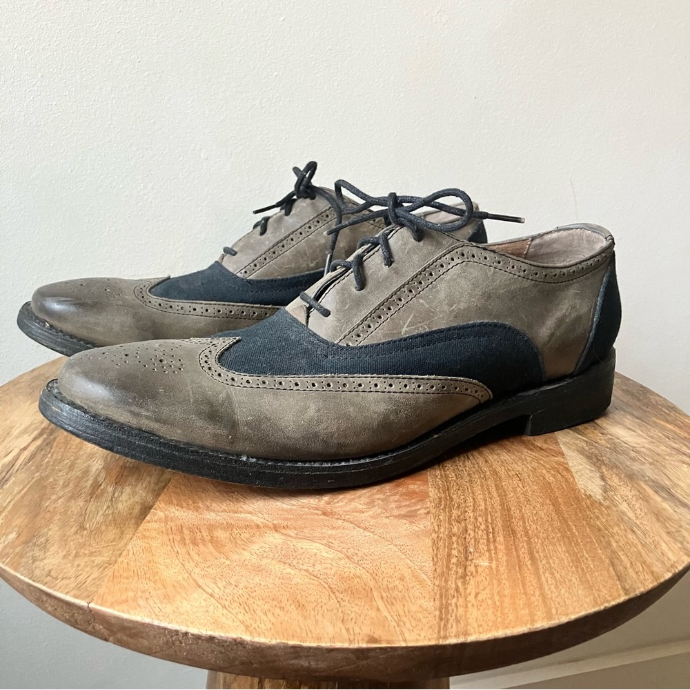 J.D Fisk | Vintage Gatsby Split Leather Oxford Wingtip Brogues